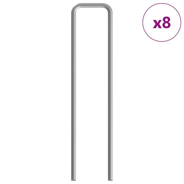 vidaXL Rabbit Cage Silver 200 x 78 x 78 cm Galvanised Steel