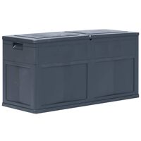 vidaXL Garden Storage Box 320 L Black