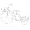 vidaXL Plant Stand Bicycle Shape Vintage Style Metal