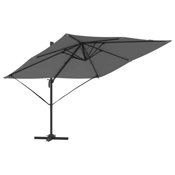 vidaXL Roma Parasol Anthracite 286 x 285 x 265 cm