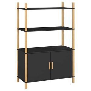 vidaXL Highboard Black 80x40x121 cm Engineered Wood