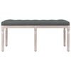 vidaXL Bench Dark Grey 110x40x49 cm Fabric