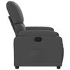vidaXL Recliner Chair Dark Grey Fabric