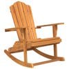 vidaXL Garden Adirondack Rocking Chair Solid Wood Teak