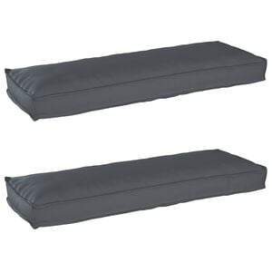 vidaXL Pallet Cushion Set 2 pcs Oxford Fbric Anthracite