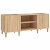 vidaXL Record Cabinet Sonoma Oak 121x38x48 cm Engineered Wood