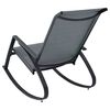 vidaXL Garden Rocking Chairs 2 pcs Textilene Dark Grey