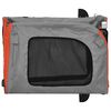 vidaXL Pet Bike Trailer Orange and Grey Oxford Fabric&Iron