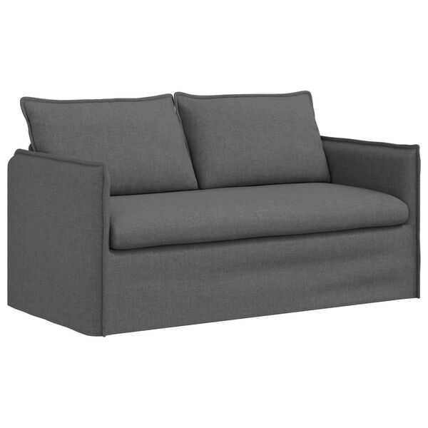 vidaXL Sofa Dark Grey 156 x 82 x 85 cm Fabric