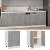 vidaXL Bottom Cabinet Lyon Concrete Grey 60x46x81.5 cm Engineered Wood