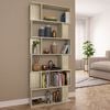 vidaXL Book Cabinet/Room Divider Sonoma Oak 80x24x192 cm Engineered Wood