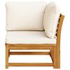 vidaXL Garden Sofa Corner with Cushions 73x73x65 cm Solid Wood Acacia