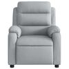 vidaXL Massage Recliner Chair Light Grey Fabric