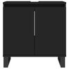 vidaXL Bathroom Cabinet Black 58x33x60 cm Engineered Wood