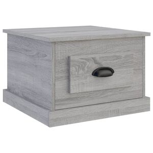 vidaXL Coffee Table Grey Sonoma 50x50x35 cm Engineered Wood