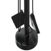vidaXL 5 Piece Fireplace Tool Set 18x56 cm Steel