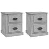 vidaXL Bedside Cabinets 2 pcs Concrete Grey 39x39x47.5 cm
