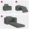vidaXL Sofa Bed Dark Grey 98 x 71 x 83 cm Velvet