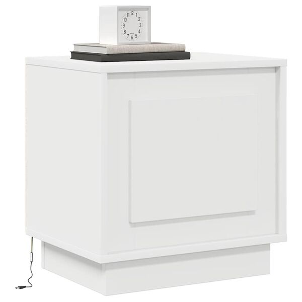 vidaXL Bedside Cabinet 2 pcs White 44 x 34.5 x 45 cm Engineered Wood
