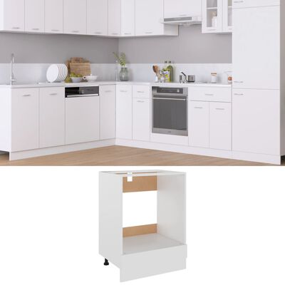 vidaXL Oven Cabinet White 60x46x81.5 cm Engineered Wood