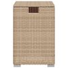 vidaXL Propane Tank Cover Table Beige 40x40x60 cm Poly Rattan