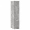 vidaXL Apothecary Cabinet Concrete Grey 30x41x144.5 cm Engineered Wood
