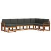 vidaXL Outdoor Sofa Set 8 pcs Natural and Anthracite