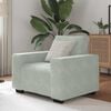 vidaXL Sofa Chair Light Grey 60 cm Velvet