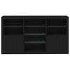 vidaXL Sideboard with LED Lights Black 181.5x37x100 cm