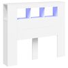 vidaXL LED Headboard White 120x18,5x103,5 cm Engineered Wood