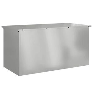 vidaXL Garden Storage Cushion Box Galvanised Steel 100 x 50.5 x 50 cm