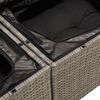 vidaXL 4 Piece Garden Sofa Set with Cushions Grey Poly Rattan