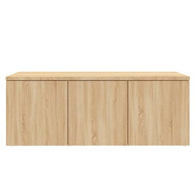 vidaXL TV Cabinet Sonoma Oak 80x34x30 cm Engineered Wood
