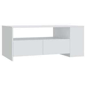 vidaXL Coffee Table | White | Engineered wood | Medium | Coffee Table