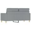 vidaXL 2-Seater Sofa Light Grey 140 cm Fabric