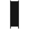 vidaXL 3-Panel Room Divider Black 150x180 cm