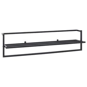 vidaXL Towel Rack Black 95x25x22 cm Iron