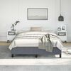 vidaXL Bed Frame without Mattress Dark Grey 137x187 cm Double Velvet