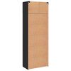 vidaXL Storage Cabinet 3 pcs Black Oak
