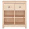 vidaXL Sideboard 70x35x80 cm Solid Wood Pine