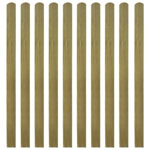 vidaXL Impregnated Fence Slats 10 pcs Wood 140 cm
