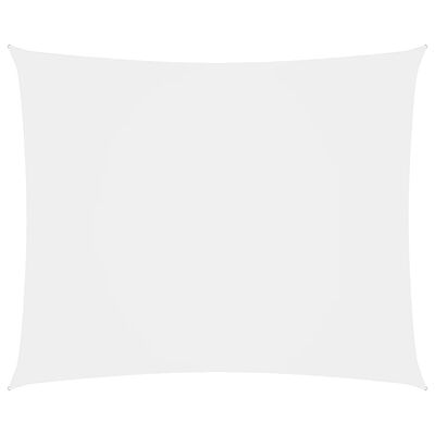vidaXL Sunshade Sail Oxford Fabric Rectangular 5x6 m White