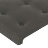vidaXL LED Headboard Dark Grey 100 cm Velvet