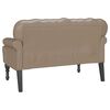 vidaXL Bench Cappuccino 119.5 x 64.5 x 75 cm Faux Leather