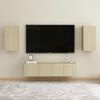vidaXL TV Cabinets 2 pcs Sonoma Oak 30.5x30x60 cm Engineered Wood