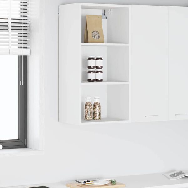 vidaXL Hanging Cabinet White 40 x 29.5 x 80 cm Engineered Wood