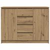 vidaXL Sideboard with Drawers Artisan Oak 100.5x35x76 cm Engineered Wood
