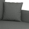 vidaXL 3 Piece Sofa Set with Pillows Dark Grey Fabric
