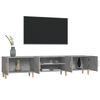 vidaXL TV Cabinet Concrete Grey 180x31.5x40 cm Engineered Wood
