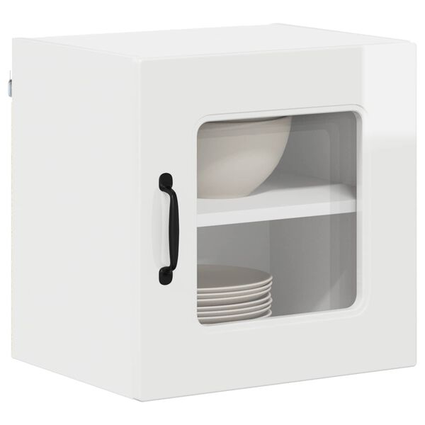 vidaXL Kitchen Cabinet Kalmar High Gloss White 40 x 31 x 40 cm